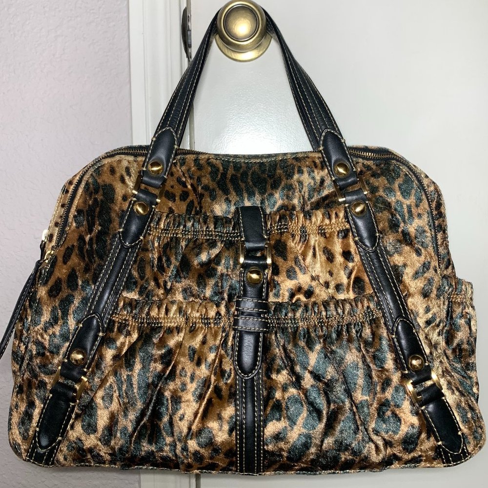 Maxximum Large Leopard Print Satchel